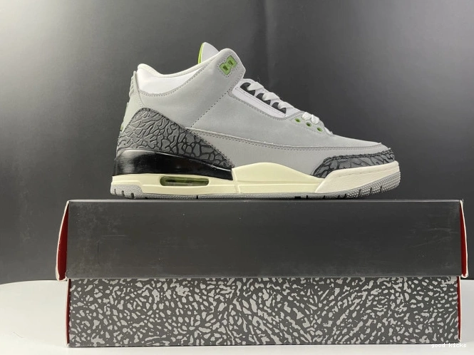 Rep 136064-006 Chlorophyll Retro Jordan 3 Air 0723